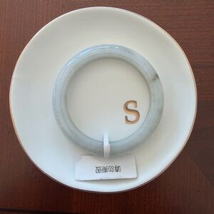 Certified Grade A Burma Jade Bangle with Piao Hua – 57.8mm